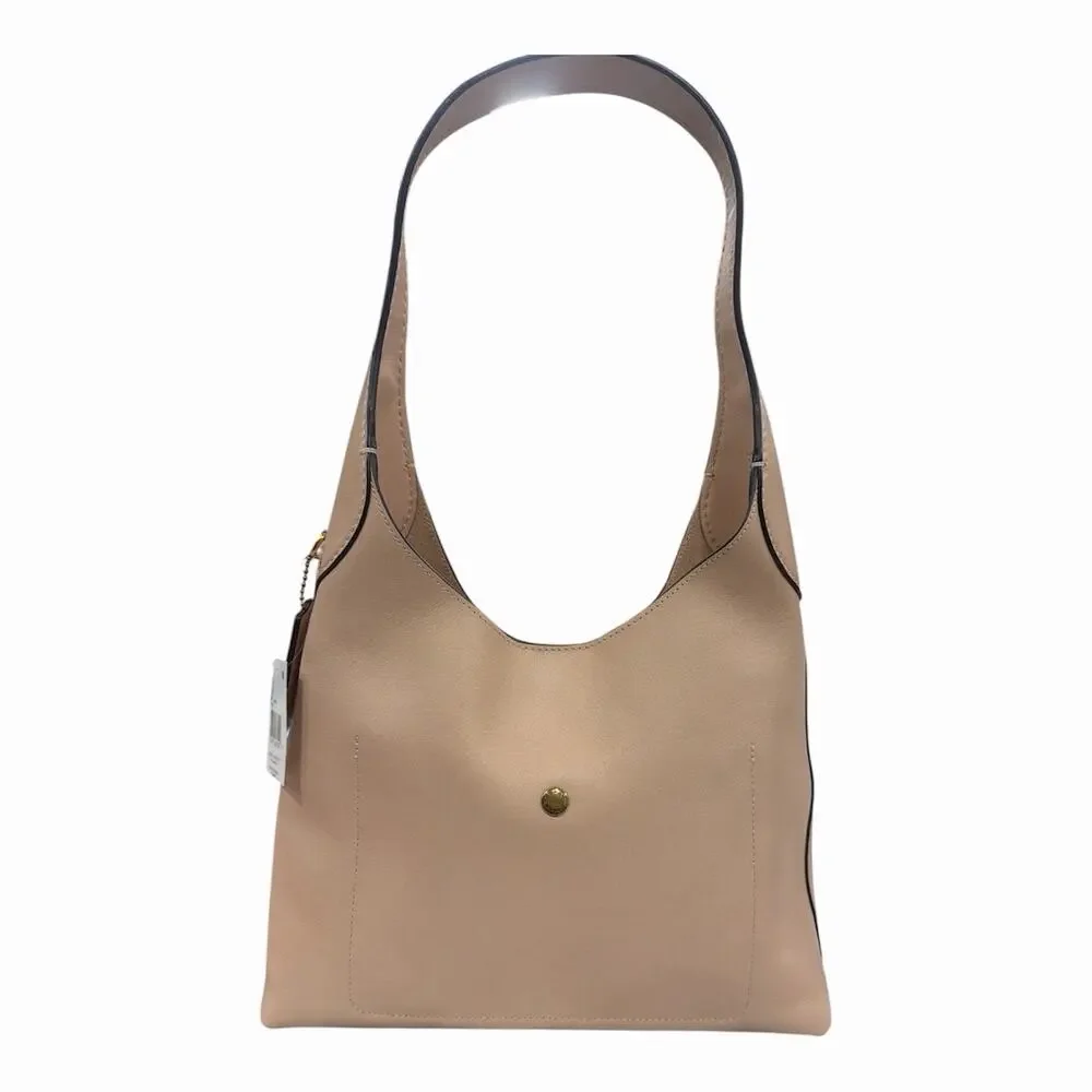 B2-008 COACH Brooklyn 28 Leather Cream Shoulder Bag NWT